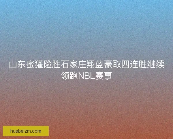 山东蜜獾险胜石家庄翔蓝豪取四连胜继续领跑NBL赛事